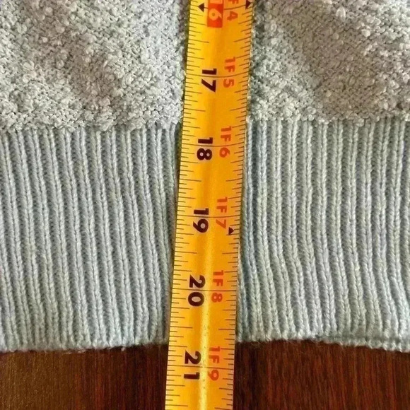 Altar’s State Women’s Light Blue Textured Sweater. Size S/M. 100% polyester. - Picture 7 of 7